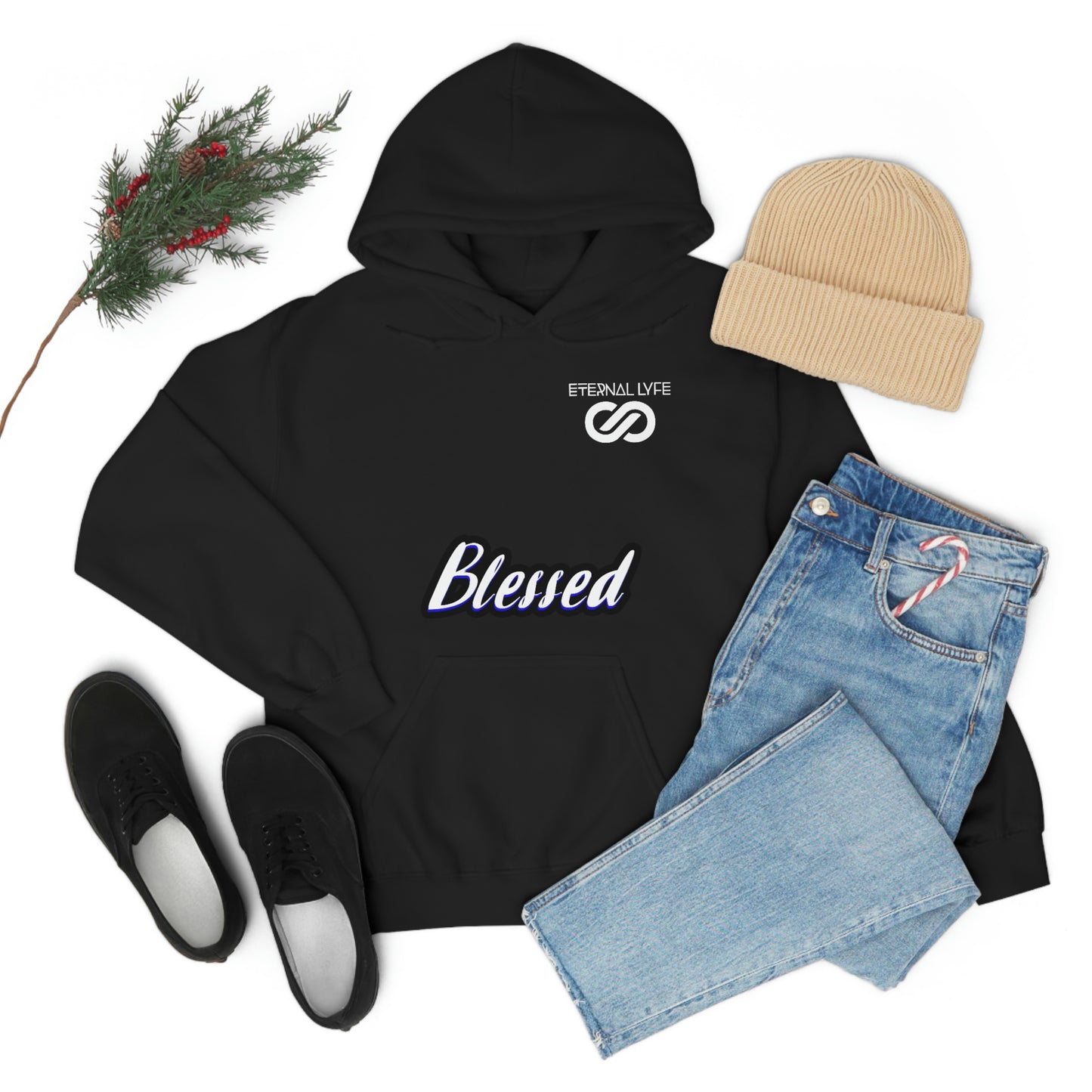 ETERNAL LYFE - BLESSED Heavy Blend Hooded Sweatshirt (Unisex)