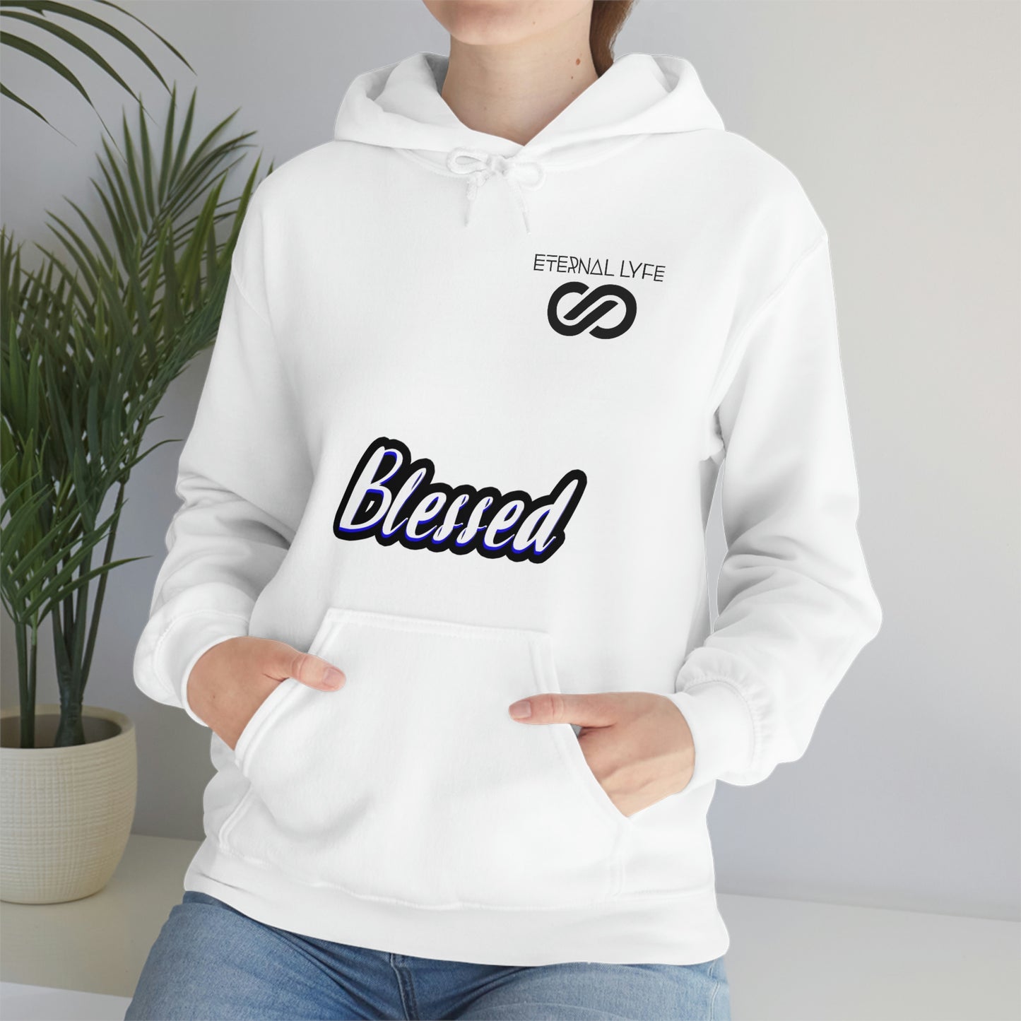 ETERNAL LYFE - BLESSED Heavy Blend Hooded Sweatshirt (Unisex)