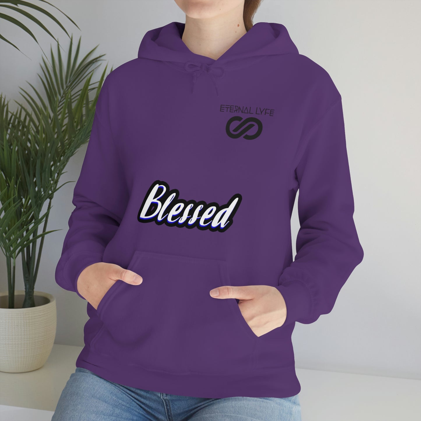 ETERNAL LYFE - BLESSED Heavy Blend Hooded Sweatshirt (Unisex)