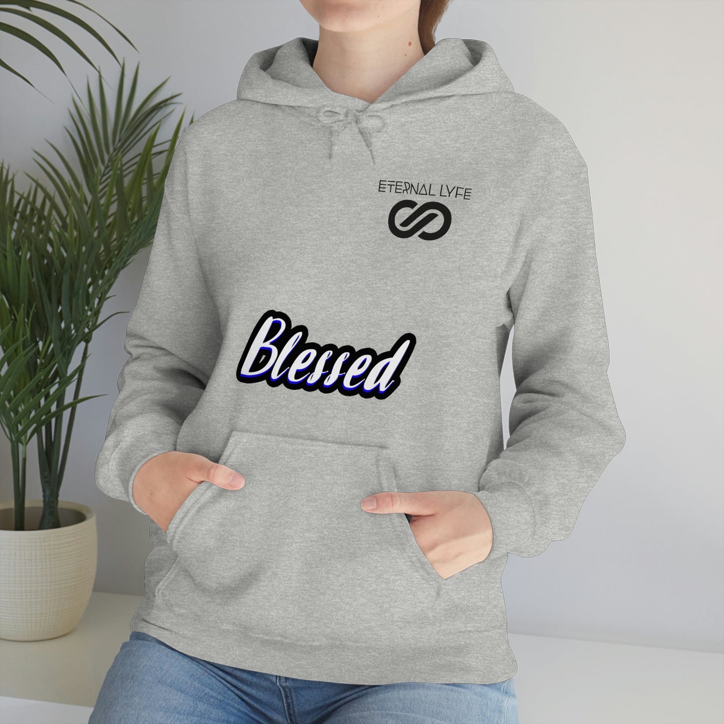 ETERNAL LYFE - BLESSED Heavy Blend Hooded Sweatshirt (Unisex)