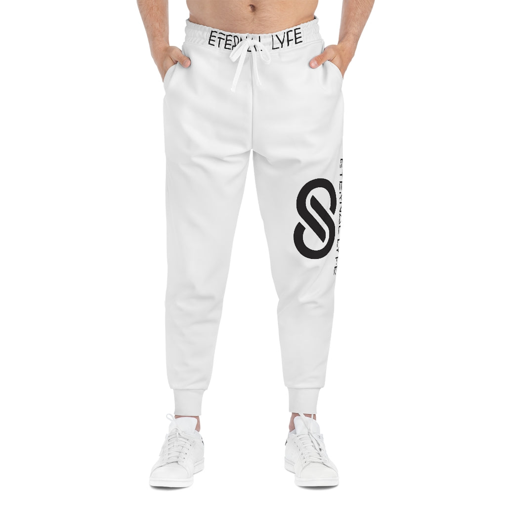 ETERNAL LYFE-  White Athletic Joggers (Unisex)