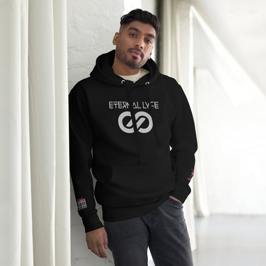 ETERNAL LYFE UNISEX 2COR 4:18 EMBROIDERY HOODIES-DOUBLE ARM